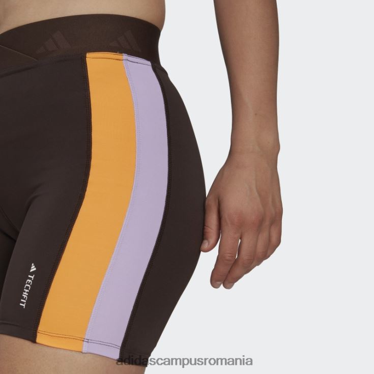 adidas campus romania jambiere scurte techfit hyperglam maro închis femei maro inchis J266N22771