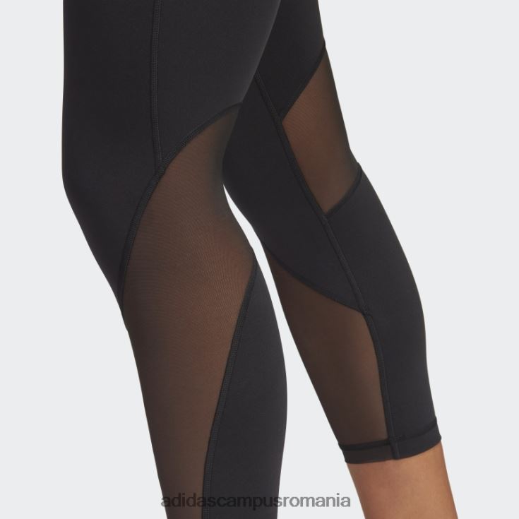 adidas campus romania leggings negri croiți pentru antrenament hiit 7/8 femei negru J266N216709