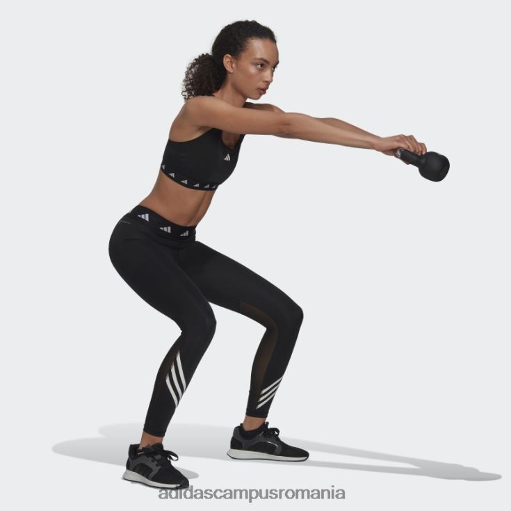 adidas campus romania leggings negri techfit cu 3 dungi adidas femei negru J266N216377