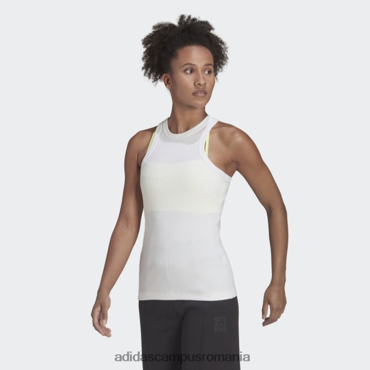 adidas campus romania maiou cu nervuri fashion x karlie kloss femei alb J266N22780