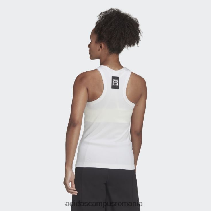 adidas campus romania maiou cu nervuri fashion x karlie kloss femei alb J266N22780