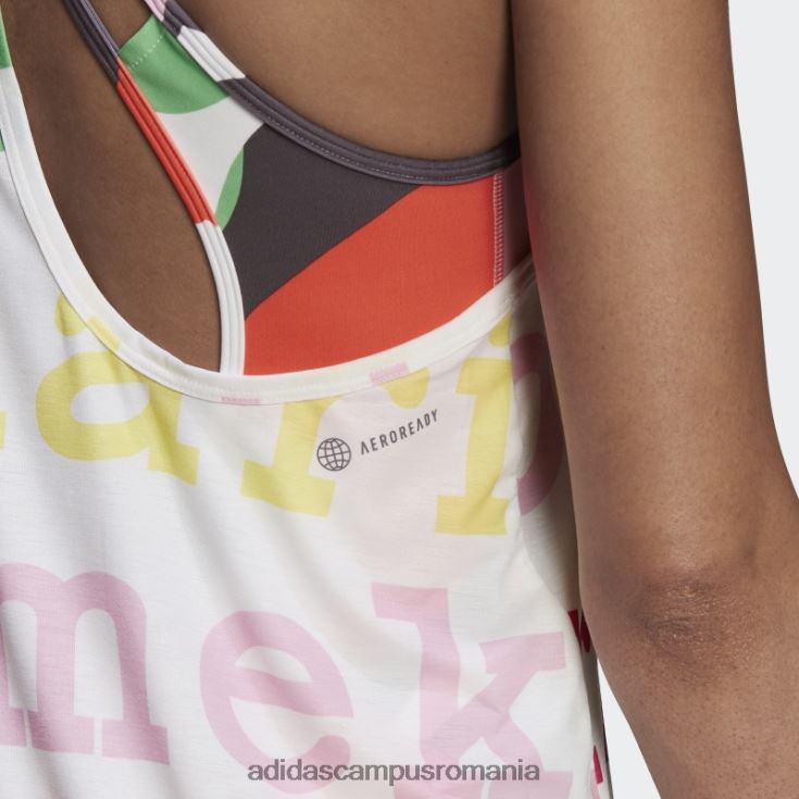 adidas campus romania maiou de antrenament x marimekko alb femei alb J266N217583