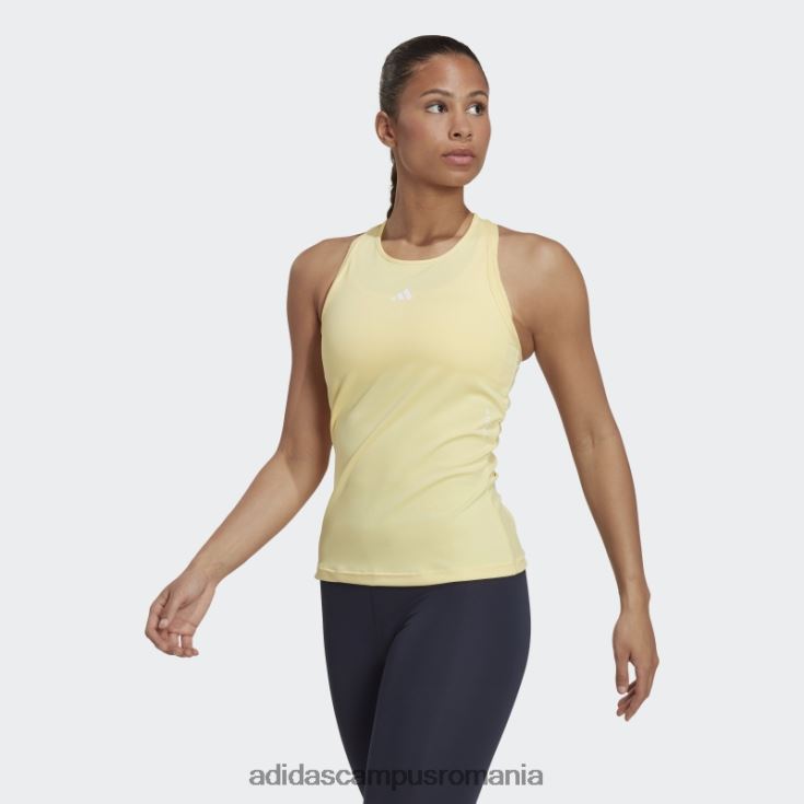 adidas campus romania maiou galben de antrenament techfit racerback femei galben/alb J266N217519