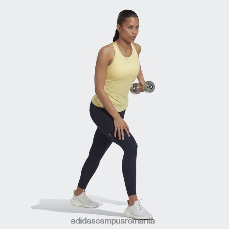 adidas campus romania maiou galben de antrenament techfit racerback femei galben/alb J266N217519
