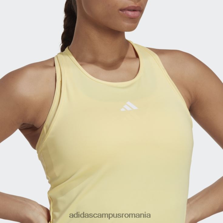 adidas campus romania maiou galben de antrenament techfit racerback femei galben/alb J266N217519