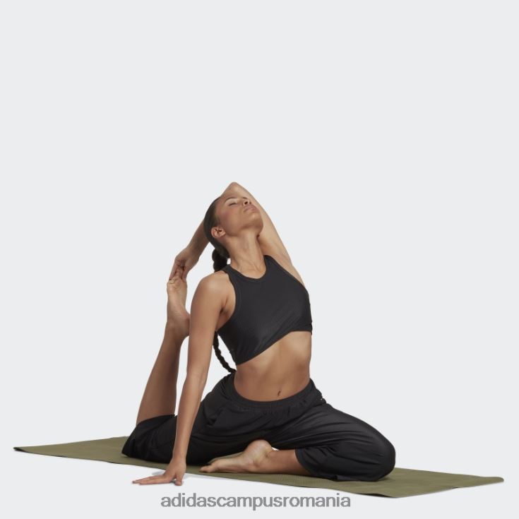 adidas campus romania maiou negru cu coaste înfășurat pentru studio de yoga femei negru J266N210361