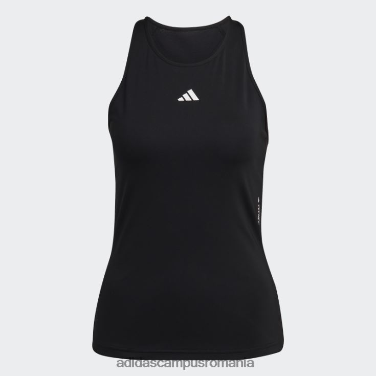 adidas campus romania maiou negru de antrenament techfit racerback femei alb negru J266N216745