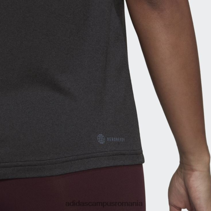 adidas campus romania negru aeroready făcut pentru antrenament la modă de tricou minim femei negru J266N210355