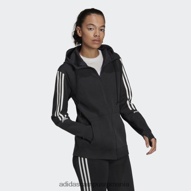 adidas campus romania negru aeroready făcut pentru antrenament moda hanorac femei negru J266N210221