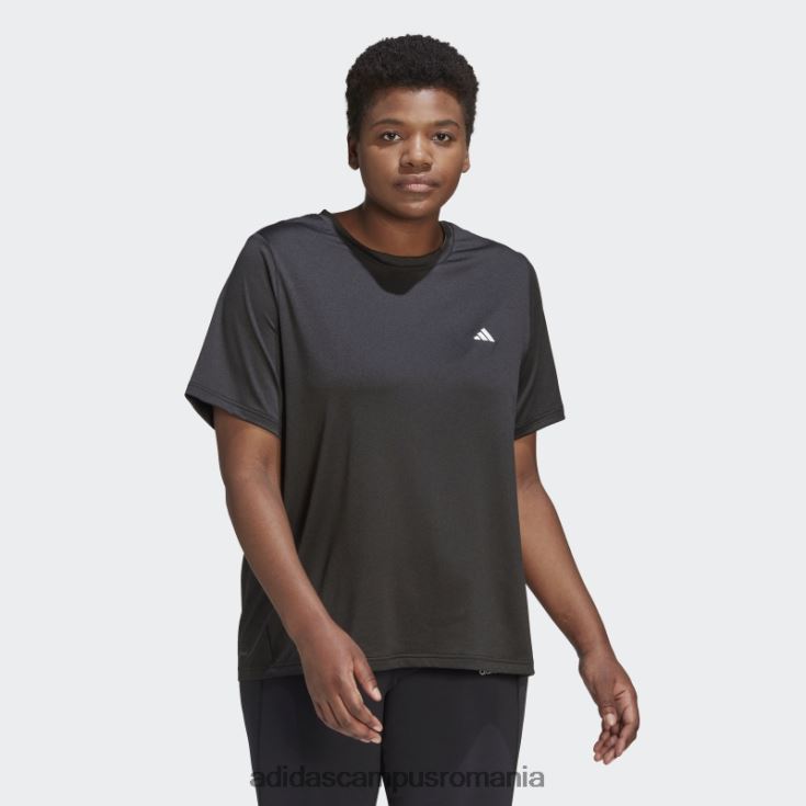 adidas campus romania negru aeroready făcut pentru antrenament tricou minim (plus mărime) adidas femei negru J266N23009