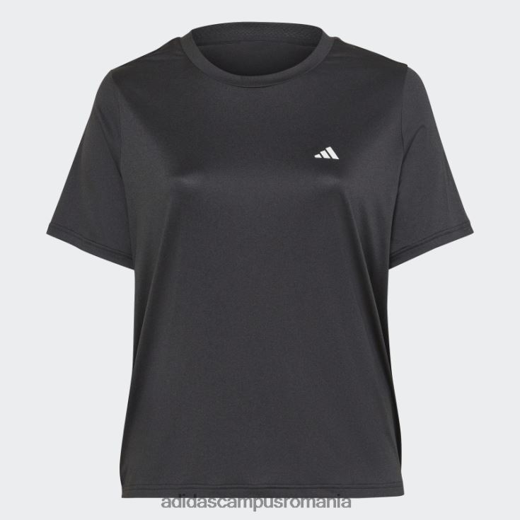 adidas campus romania negru aeroready făcut pentru antrenament tricou minim (plus mărime) adidas femei negru J266N23009