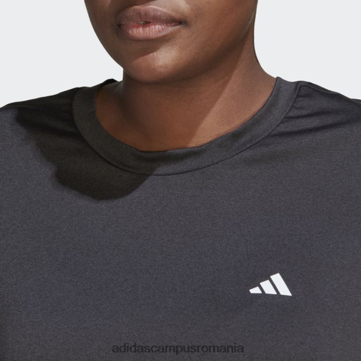 adidas campus romania negru aeroready făcut pentru antrenament tricou minim (plus mărime) adidas femei negru J266N23009