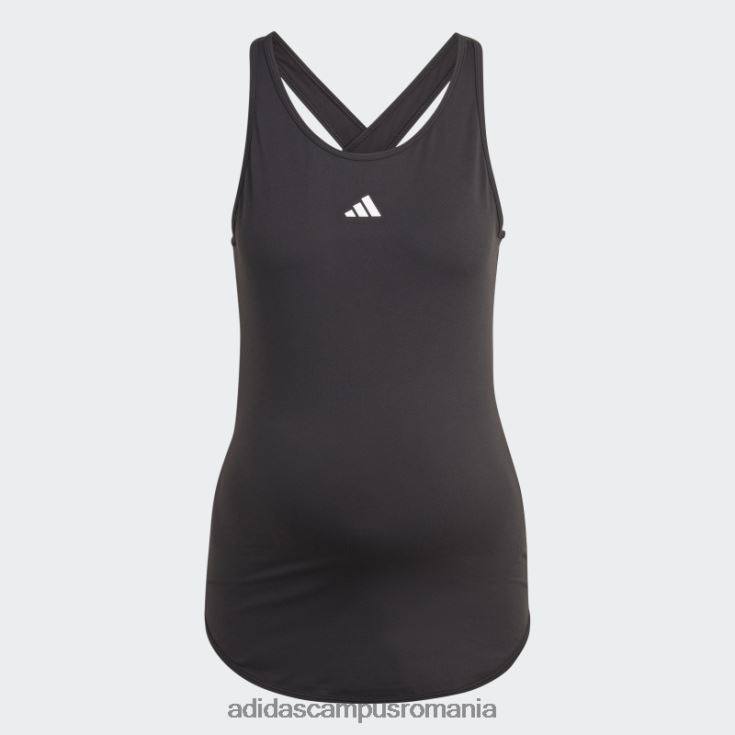adidas campus romania negru aeroready train essentials maiou slim-fit (maternitate) adidas femei alb negru J266N29273