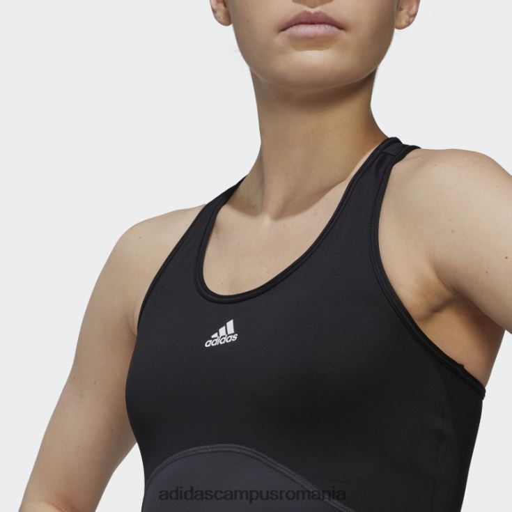 adidas campus romania negru aeroready tren hiit crop tank top femei negru/carbon J266N210816