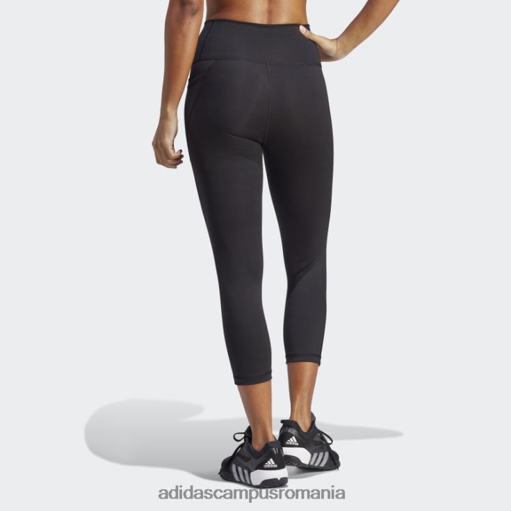 adidas campus romania negru optime stash buzunar cu talie înaltă 3/4 jambiere moda femei negru J266N22571