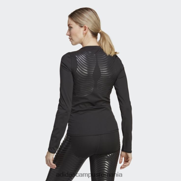 adidas campus romania negru techfit control cu ​​mânecă lungă top de antrenament cu mânecă lungă femei negru J266N217135