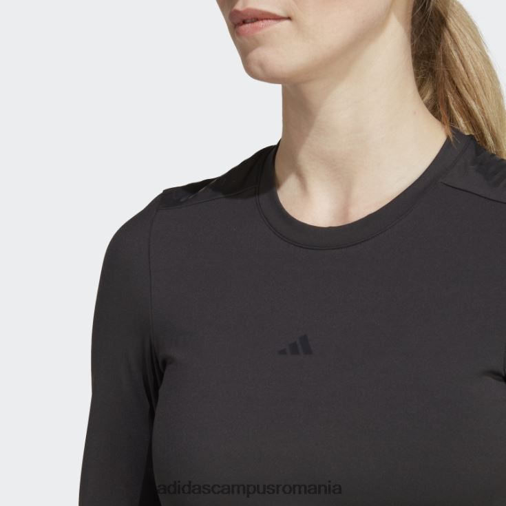 adidas campus romania negru techfit control cu ​​mânecă lungă top de antrenament cu mânecă lungă femei negru J266N217135