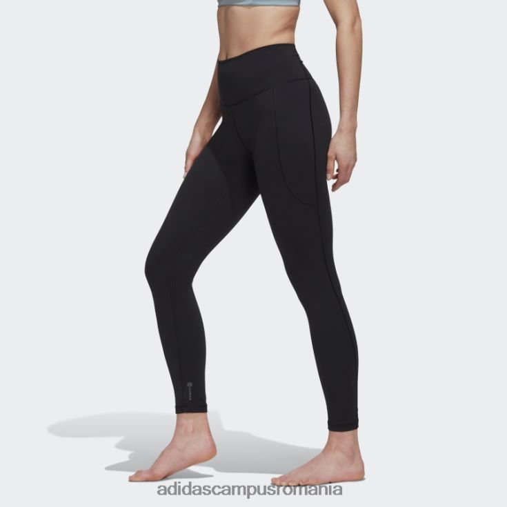 adidas campus romania negru yoga studio 7/8 jambiere fierbinte femei negru J266N216580