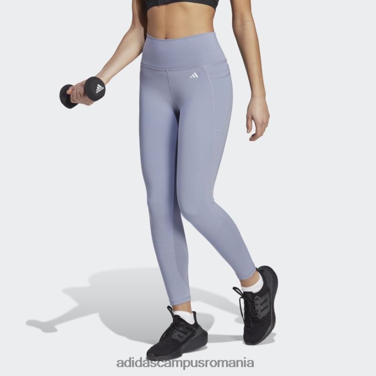 adidas campus romania optime stash buzunar cu talie înaltă jambiere 7/8 moda violet argintiu femei violet argintiu J266N22419