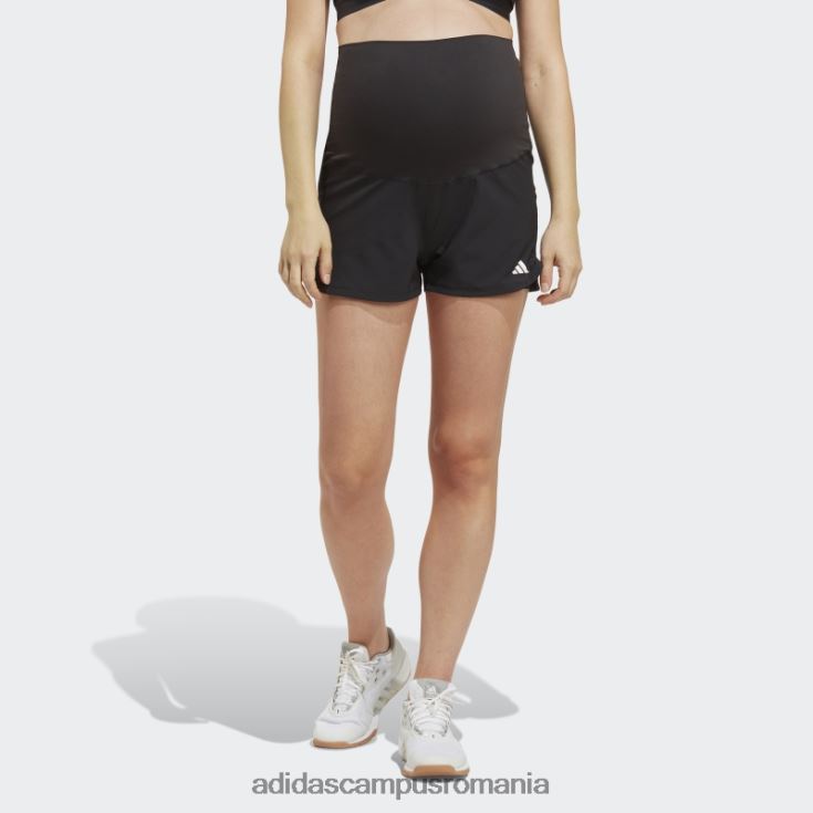 adidas campus romania pacer aeroready train essentials pantaloni scurți țesuți (maternitate) negru femei alb negru J266N216795