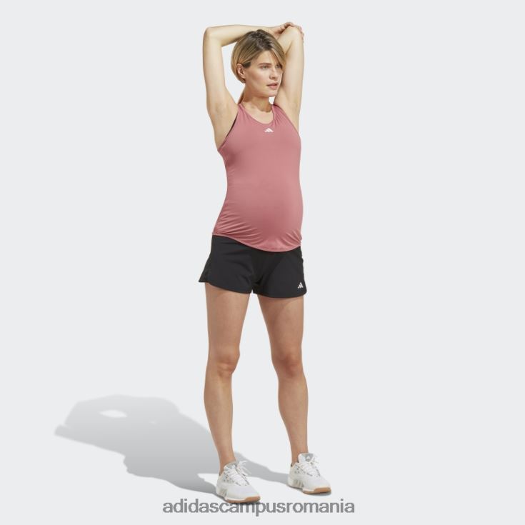 adidas campus romania pacer aeroready train essentials pantaloni scurți țesuți (maternitate) negru femei alb negru J266N216795