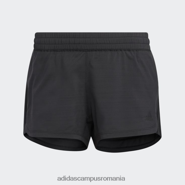 adidas campus romania pacer pantaloni scurți negru țesut cu 3 dungi negru femei negru J266N29319