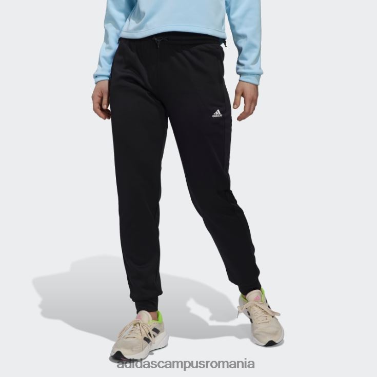 adidas campus romania pantaloni conici aeroready negri femei alb negru J266N28900