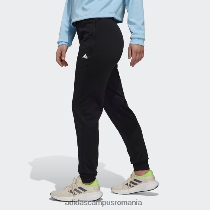 adidas campus romania pantaloni conici aeroready negri femei alb negru J266N28900
