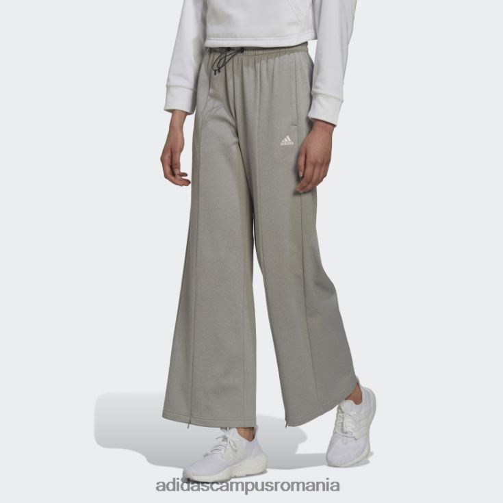 adidas campus romania pantaloni cu talie înaltă aeroready gri mediu adidas femei gri mediu/alb J266N23159