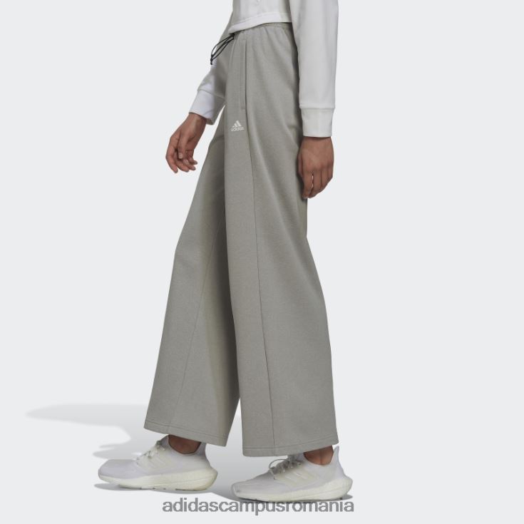 adidas campus romania pantaloni cu talie înaltă aeroready gri mediu adidas femei gri mediu/alb J266N23159