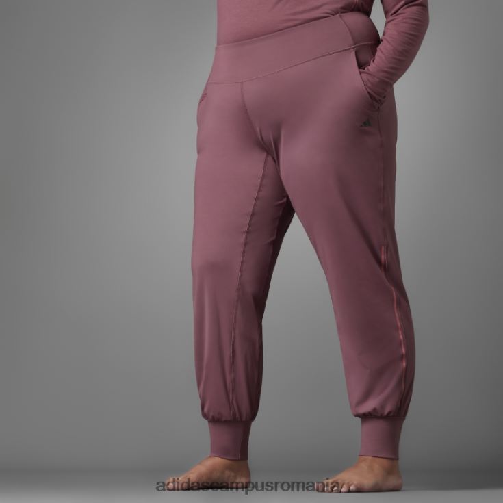adidas campus romania pantaloni de yoga authentic balance burgundy (plus marime) adidas femei Burgundia J266N210797