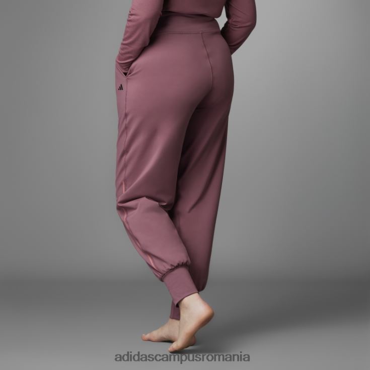 adidas campus romania pantaloni de yoga authentic balance burgundy (plus marime) adidas femei Burgundia J266N210797