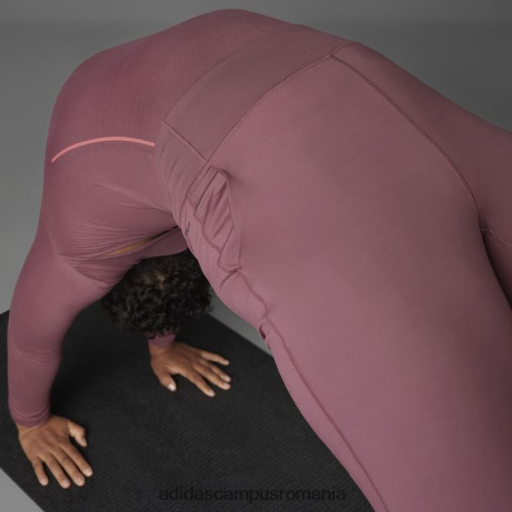 adidas campus romania pantaloni de yoga authentic balance burgundy (plus marime) adidas femei Burgundia J266N210797