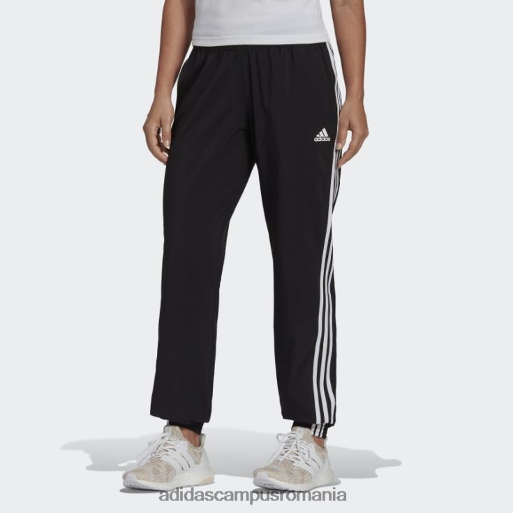 adidas campus romania pantaloni țesuți cu 3 dungi negru trainicons femei negru J266N29400