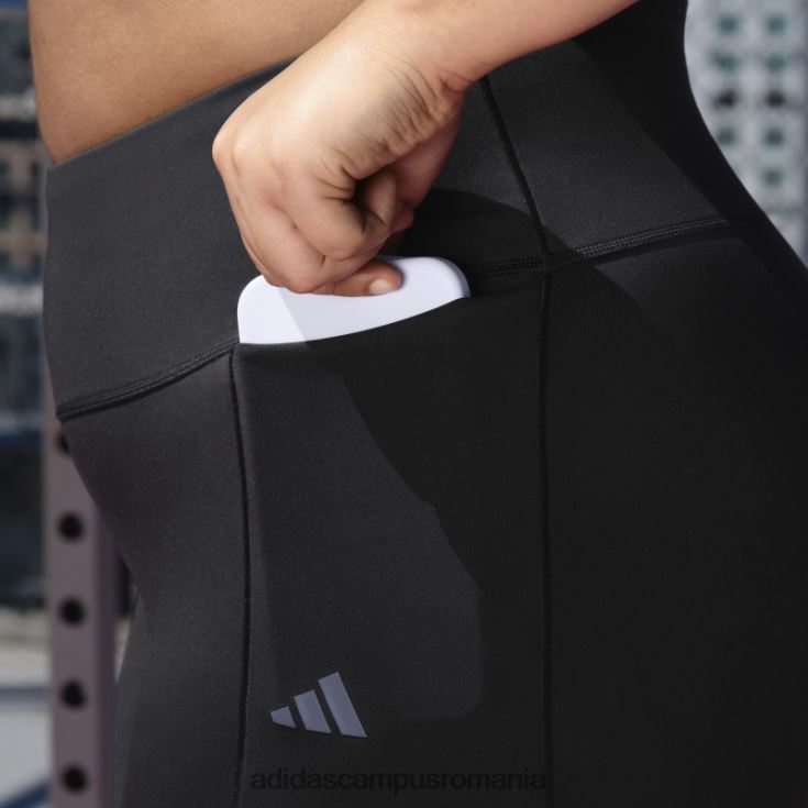 adidas campus romania pantaloni negri optime training luxe 7/8 adidas femei negru J266N22397