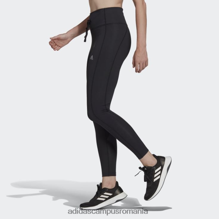 adidas campus romania pantaloni negri pentru alergare esențiali 7/8 femei alb negru J266N23737