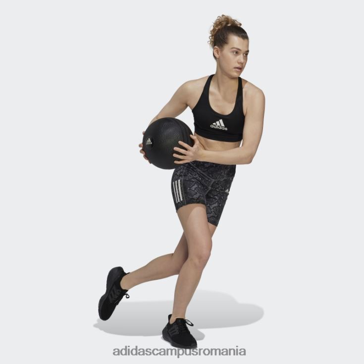 adidas campus romania pantaloni scurți de antrenament cu talie mare hyperglam aeroready multicolor femei multicolor/gri/negru J266N23248