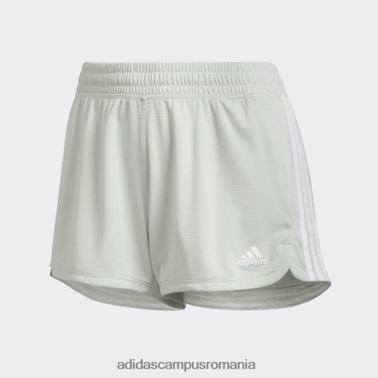 adidas campus romania pantaloni scurți din tricot cu 3 dungi pacer verde femei verde/alb J266N210703