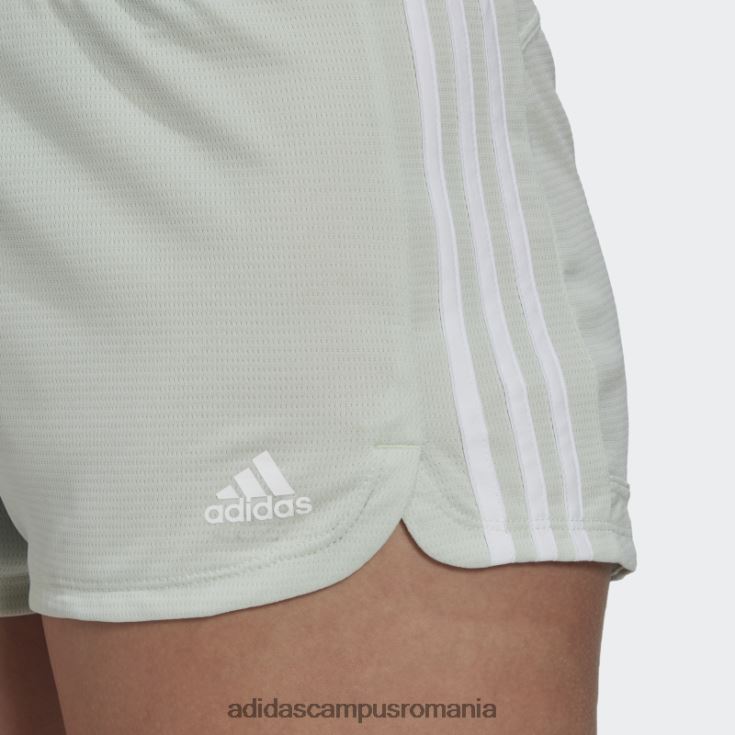 adidas campus romania pantaloni scurți din tricot cu 3 dungi pacer verde femei verde/alb J266N210703