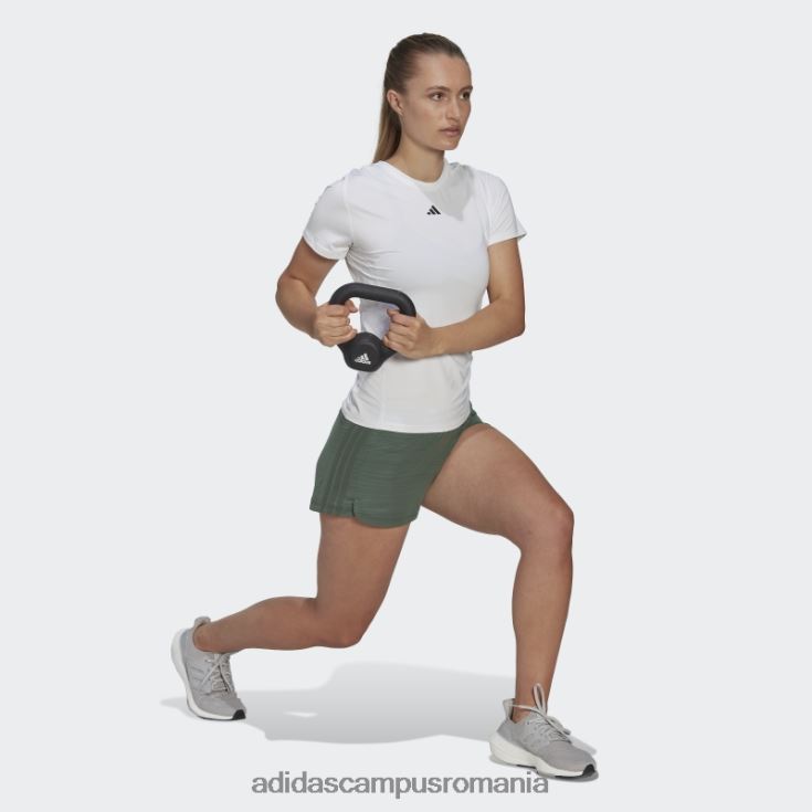 adidas campus romania pantaloni scurți țesăți cu țesuturi oxide verde pacer 3 dungi femei oxid verde J266N210481