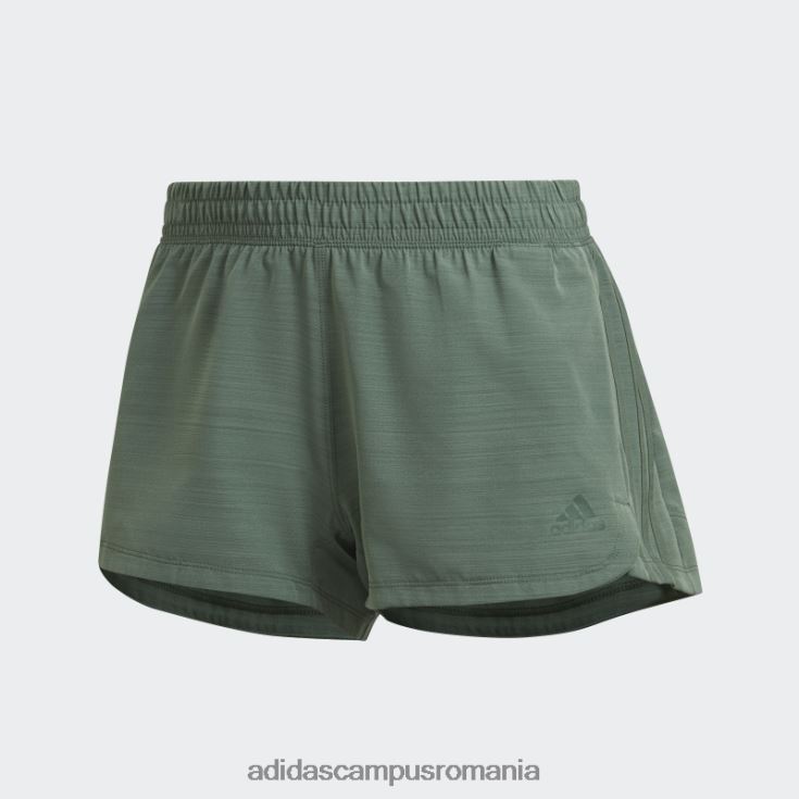 adidas campus romania pantaloni scurți țesăți cu țesuturi oxide verde pacer 3 dungi femei oxid verde J266N210481