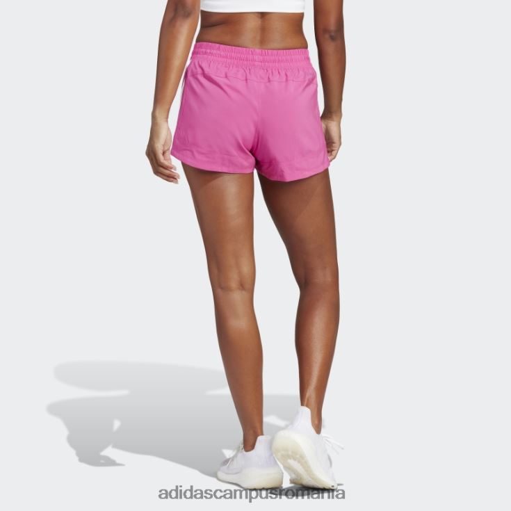 adidas campus romania pantaloni scurți țesuți cu 3 dungi fucsia pacer femei fucsia/alb J266N29616