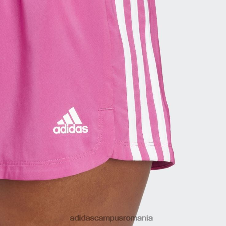 adidas campus romania pantaloni scurți țesuți cu 3 dungi fucsia pacer femei fucsia/alb J266N29616