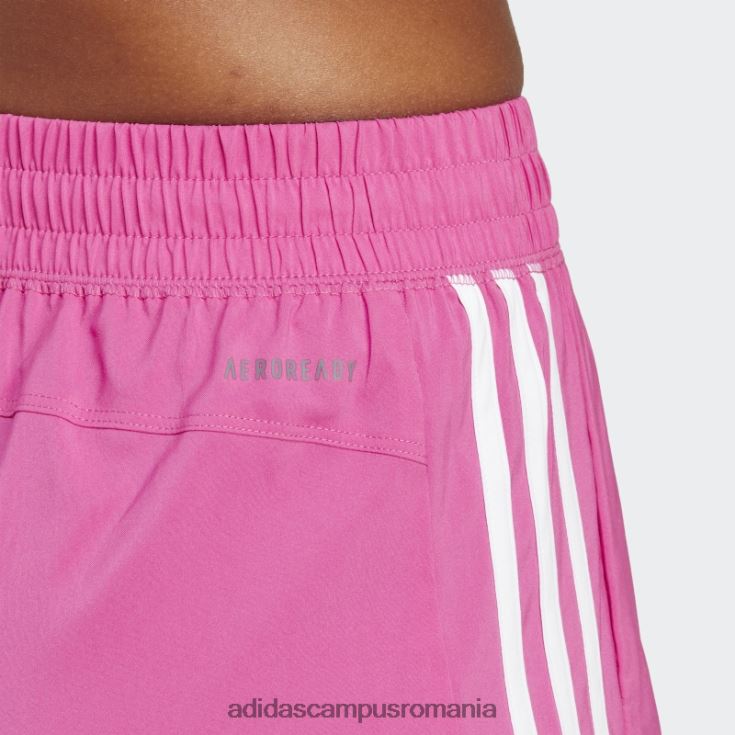 adidas campus romania pantaloni scurți țesuți cu 3 dungi fucsia pacer femei fucsia/alb J266N29616