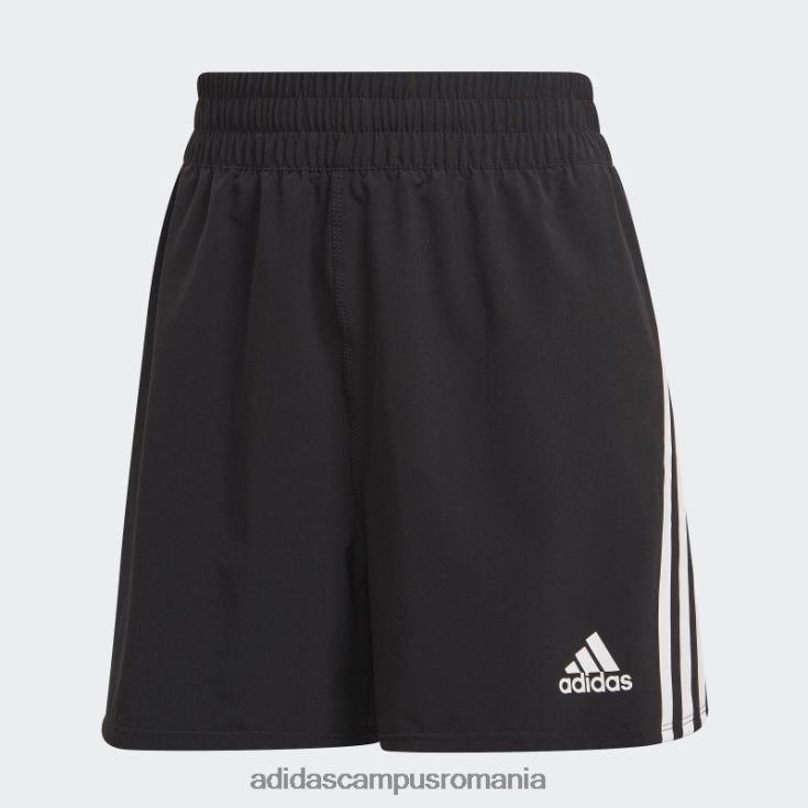 adidas campus romania pantaloni scurți țesuți cu trei dungi adidas negru trainicons femei negru J266N216545