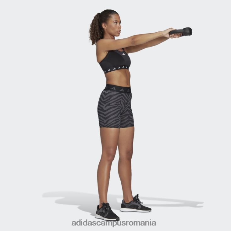 adidas campus romania pantaloni scurți multicolor hyperglam techfit zebra cu talie înaltă femei multicolor/negru J266N23154