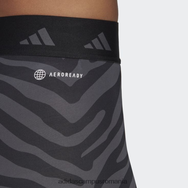 adidas campus romania pantaloni scurți multicolor hyperglam techfit zebra cu talie înaltă femei multicolor/negru J266N23154