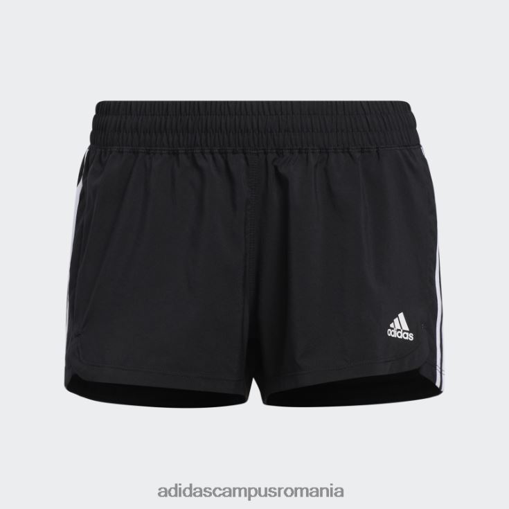 adidas campus romania pantaloni scurți negri pacer țesuți cu 3 dungi femei alb negru J266N28920