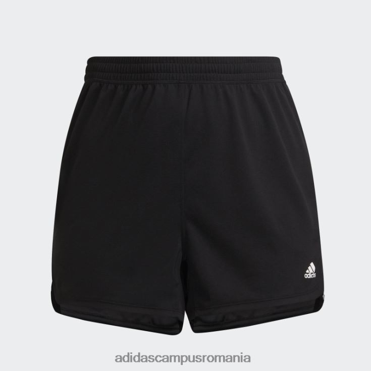 adidas campus romania pantaloni scurți negri pacer tricot cu 3 dungi (plus mărime) femei alb negru J266N29869