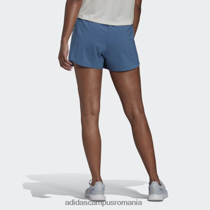 adidas campus romania pantaloni scurți sport cu 3 dungi țesute în 2 mișcări, albastru alterat, primeblue femei albastru/alb alterat J266N210283